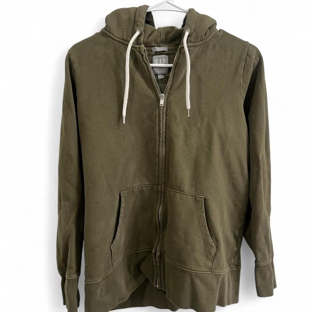 Olive green gap zip up
